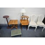 A SELECTION OF OCCASIONAL FURNITURE, to include a G plan fresco teak nest of tables, width 56cm x