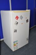A CURRYS ESSENTIALS CUL50W12 undercounter fridge (missing feet and door shelves) measuring width
