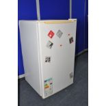 A CURRYS ESSENTIALS CUL50W12 undercounter fridge (missing feet and door shelves) measuring width