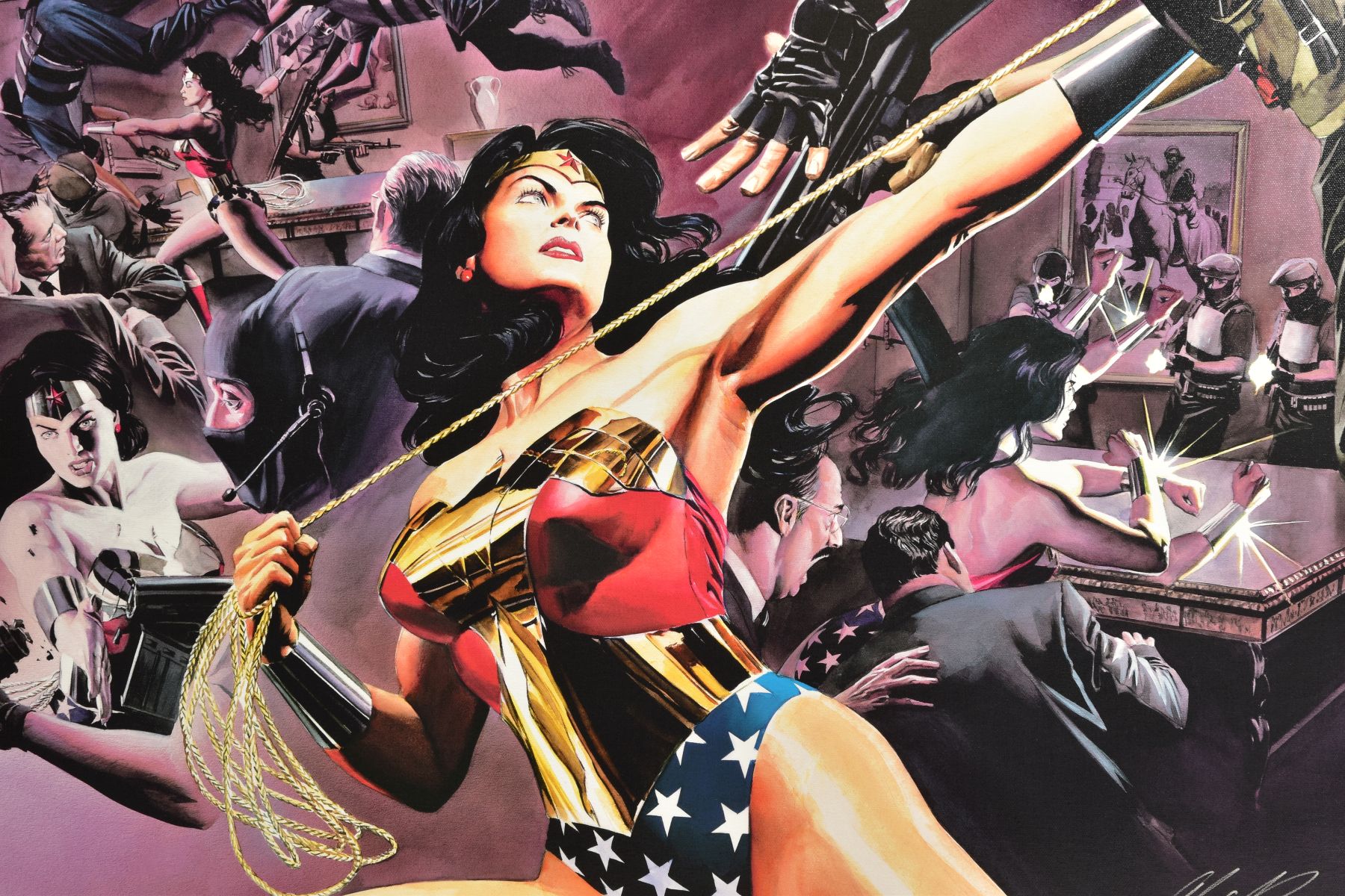 ALEX ROSS FOR DC COMICS (AMERICAN CONTEMPORARY) 'WONDER WOMAN: DEFENDER OF TRUTH) a signed limited - Image 2 of 6