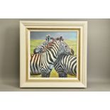 TONY FORREST (BRITISH 1961) 'NEAREST AND DEAREST', a signed limited edition print of zebras 51/