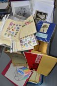 AIRCRAFT PAPERS / EPHEMERA, three boxes of Aircraft related ephemera to include Photographs, Stamps,