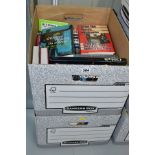 AIRCRAFT / MILITARY BOOKS, two boxes containing approximately fifty-eight mainly hardback titles,