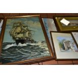 20TH CENTURY PAINTINGS ETC, comprising Garman Morris watercolour 'Off Yarmouth' fishing boats on the