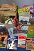 TWO BOXES OF FOOTBALL EPHEMERA AND MEMORABILIA, to include a quantity of 1970s Stafford Rangers