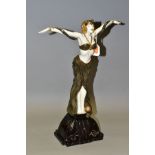 A ROYAL DOULTON ART DECO COLLECTION OPTIMISM FIGURINE, a numbered limited edition 48/500, a female