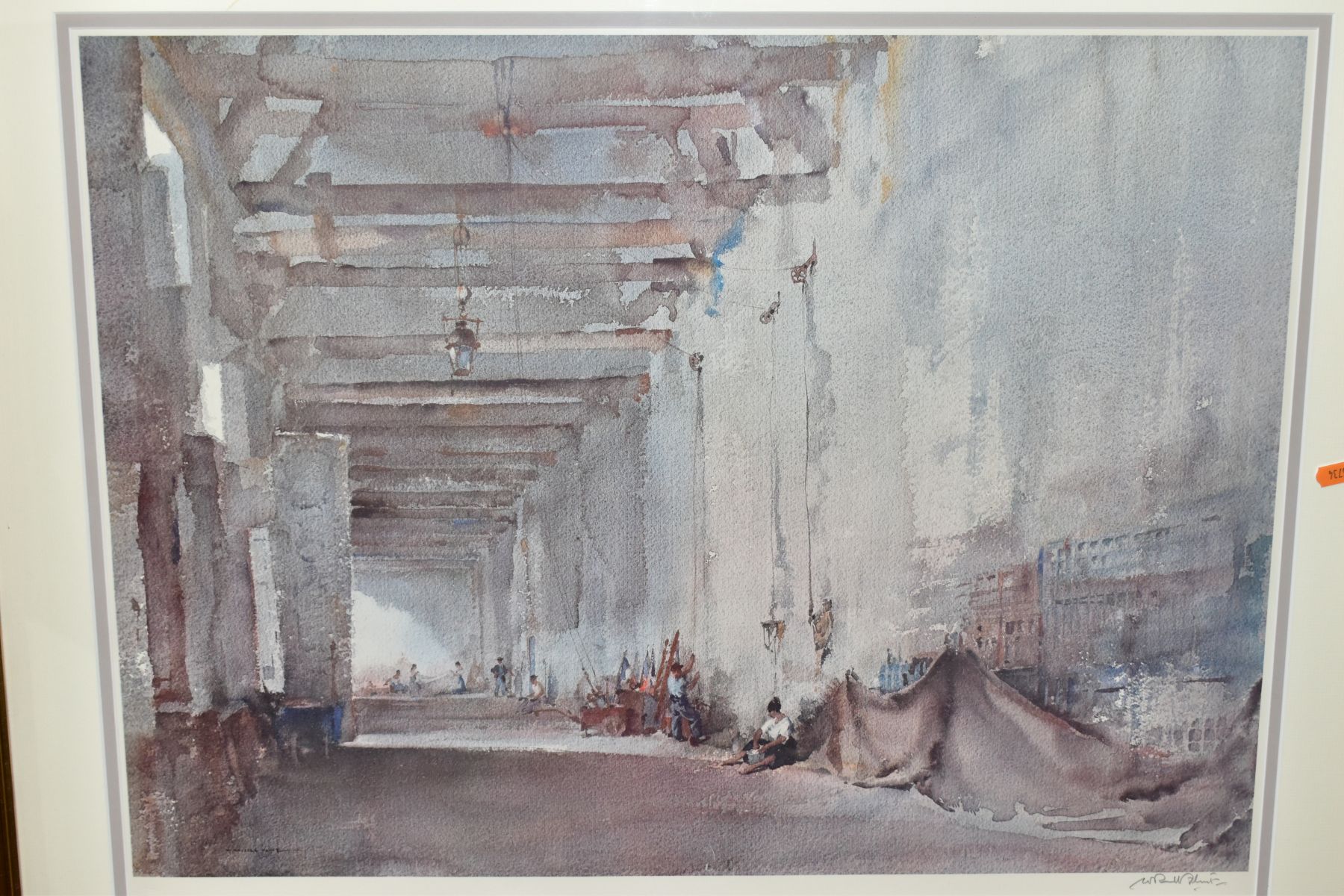 WILLIAM RUSSELL FLINT (1881-1969) 'WHITE INTERIOR, CHATEAUNEUF SUR LOIRE', a signed limited - Image 2 of 3