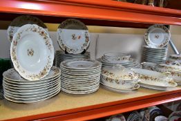 A LIMOGES 'HAVILAND & CO' DINNER SERVICE, comprising ten soup dishes (two chipped), thirty one