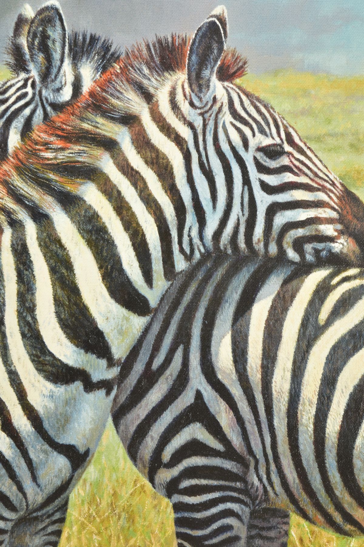 TONY FORREST (BRITISH 1961) 'NEAREST AND DEAREST', a signed limited edition print of zebras 51/ - Image 3 of 8