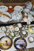 A BOX AND LOOSE OF NORITAKE PORCELAIN, ETC, including a 'Cook 'n Serve Wild Ivy' pattern part tea