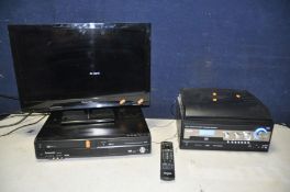 A PANASONIC TX-L24XM6B 24in tv with remote (powering up but not picking up signal), Panasonic DMR-