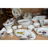 A FORTY SIX PIECE ROYAL WORCESTER MIXED EVESHAM AND WILD HARVEST DINNER SERVICE, eight Wild