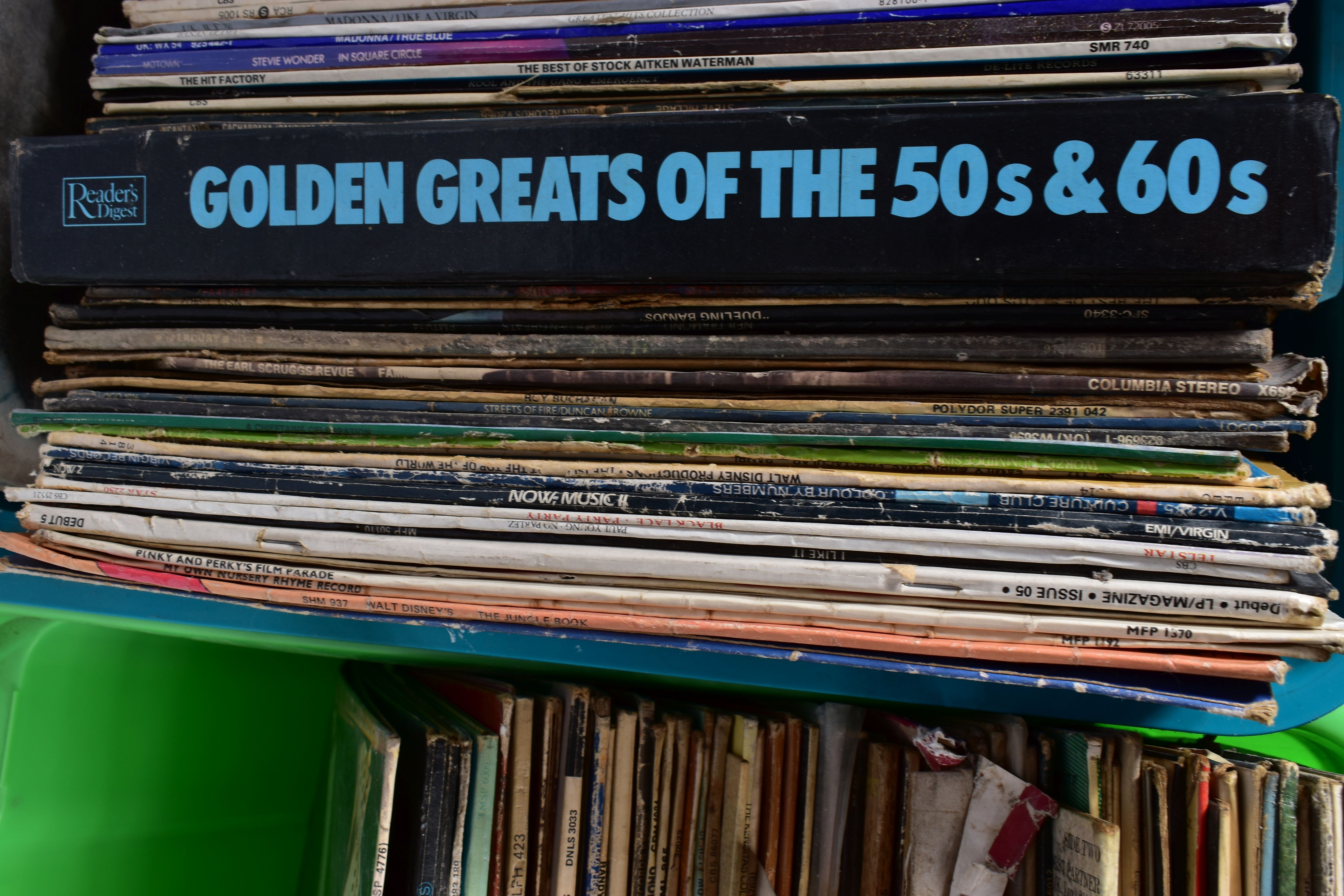 TWO TRAYS CONTAINING OVER ONE HUNDERD LPs including Cool Blue by Ray Dorset, Guy Fletcher, Honky - Image 4 of 5