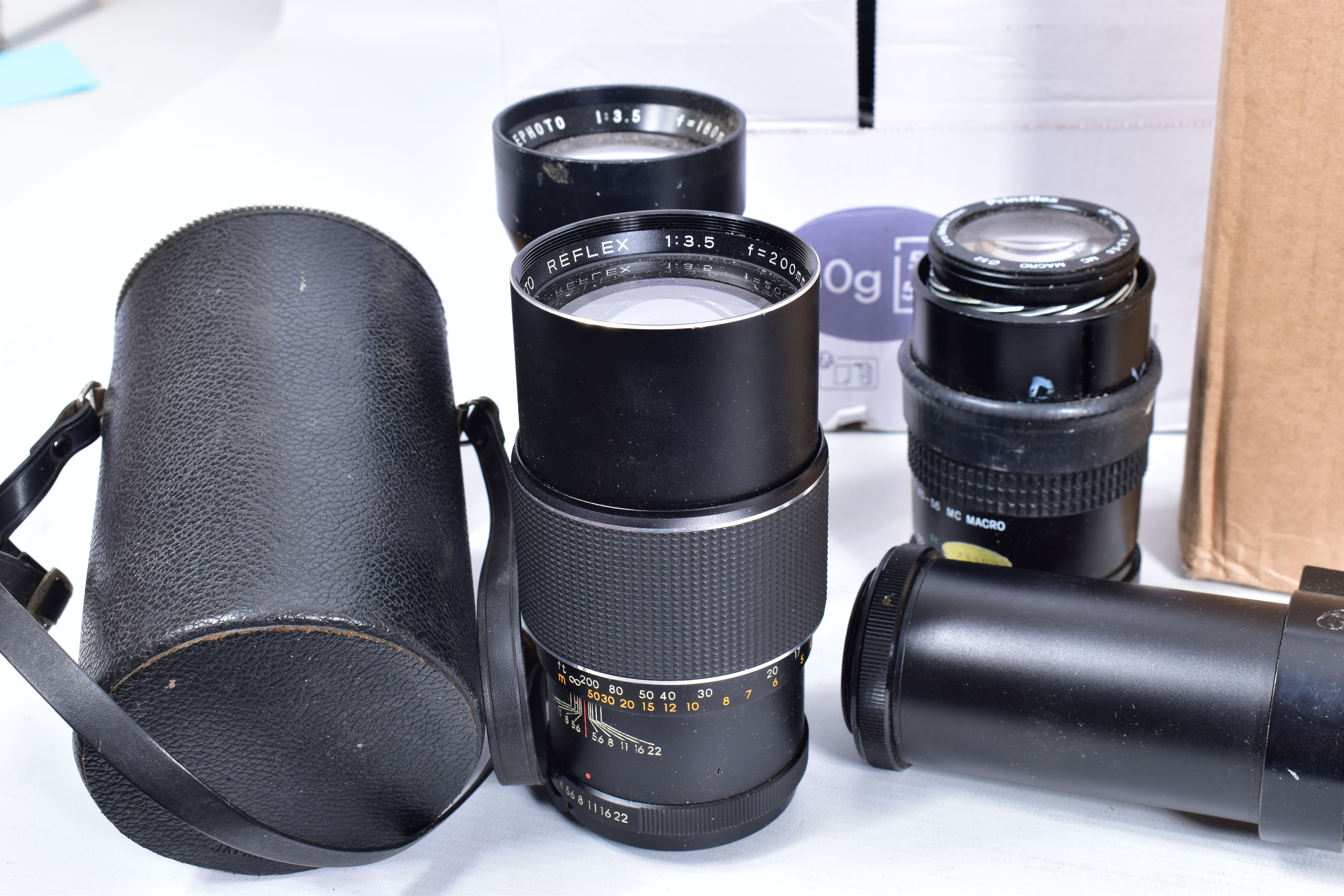 THREE TRAYS OF CAMERA LENSES by makers such as Palina, Prinzflex, Tokina, Hainimex. Kowa etc of - Image 3 of 8