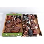 TWO TRAYS CONTAINING BRAUN AND FRANKE CAMERAS including various models of Paxette, a Super