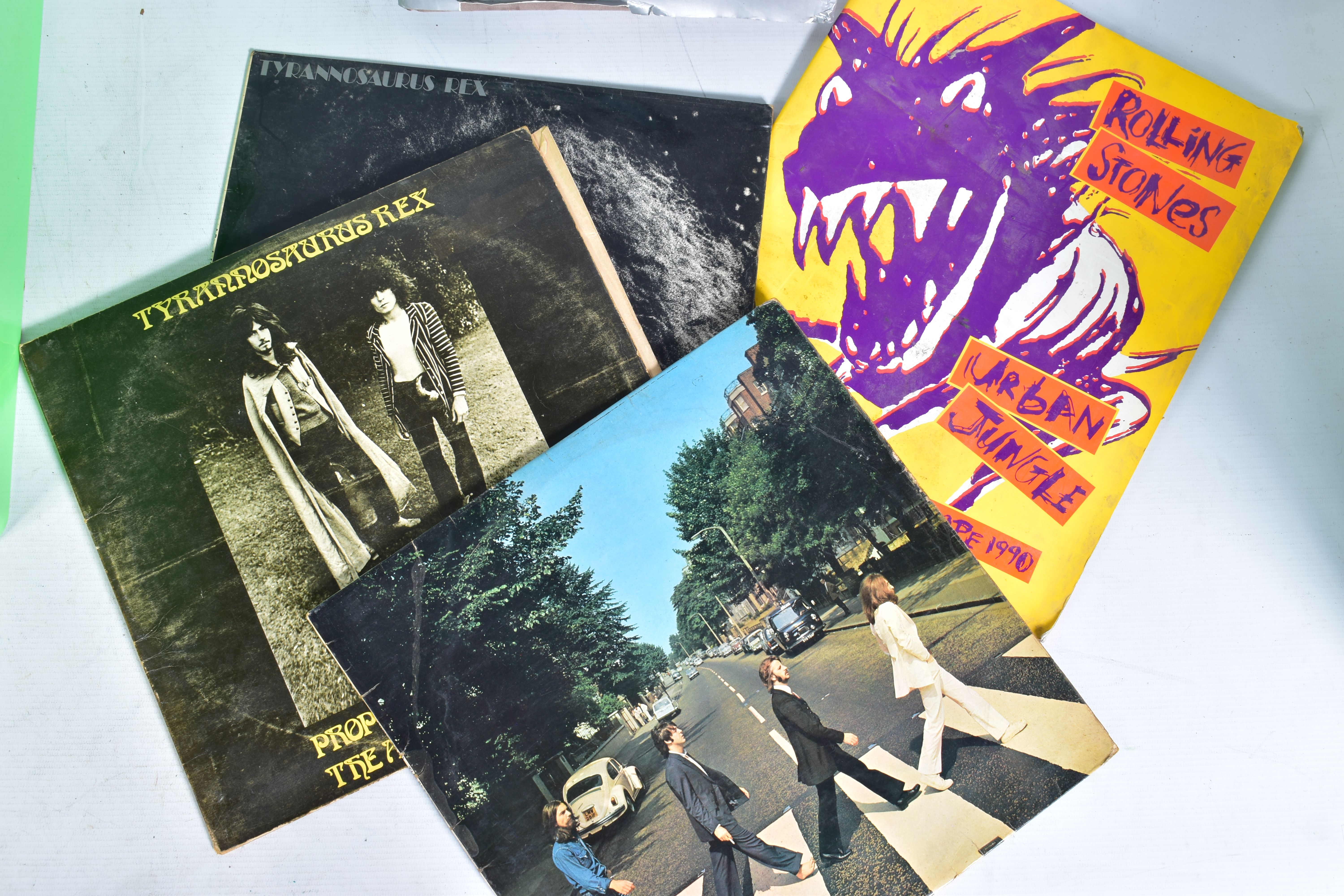 A TRAY CONTAINING APPROX FIFTY LPs , BOOKS AND PROGRAMMES including Abbey Road and Anthology by - Image 2 of 4