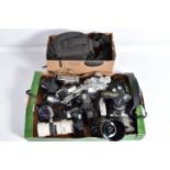 A TRAY CONTAINING TWELVE MINOLTA SLR CAMERAS comprising of two 110 Zoom, a 24 Rapid, a Uniomat, an