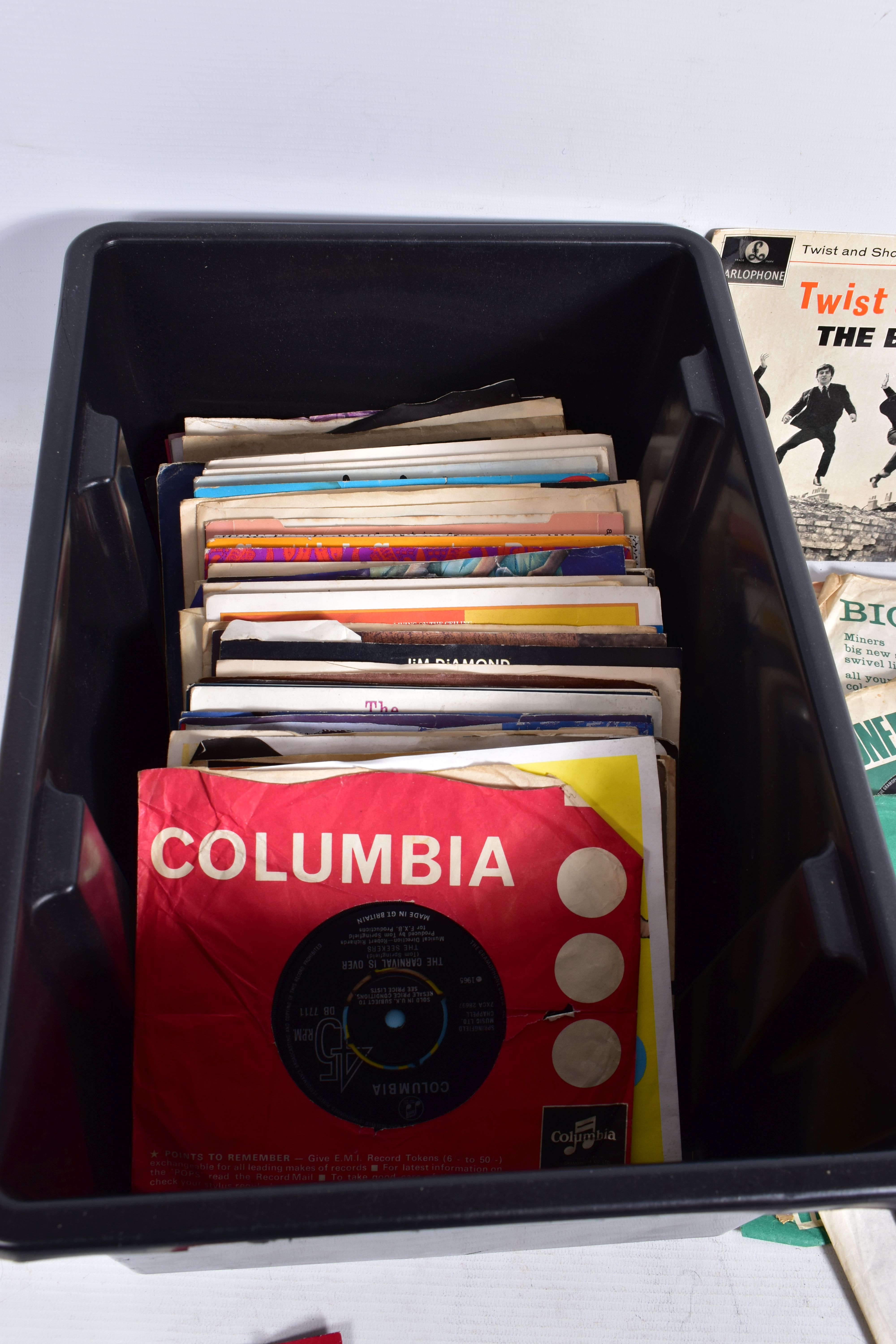 TWO TRAY CONTAINING OVER ONE HUNDRED AND TWENTY LPs AND 78s and over seventy EPs and singles - Image 3 of 5