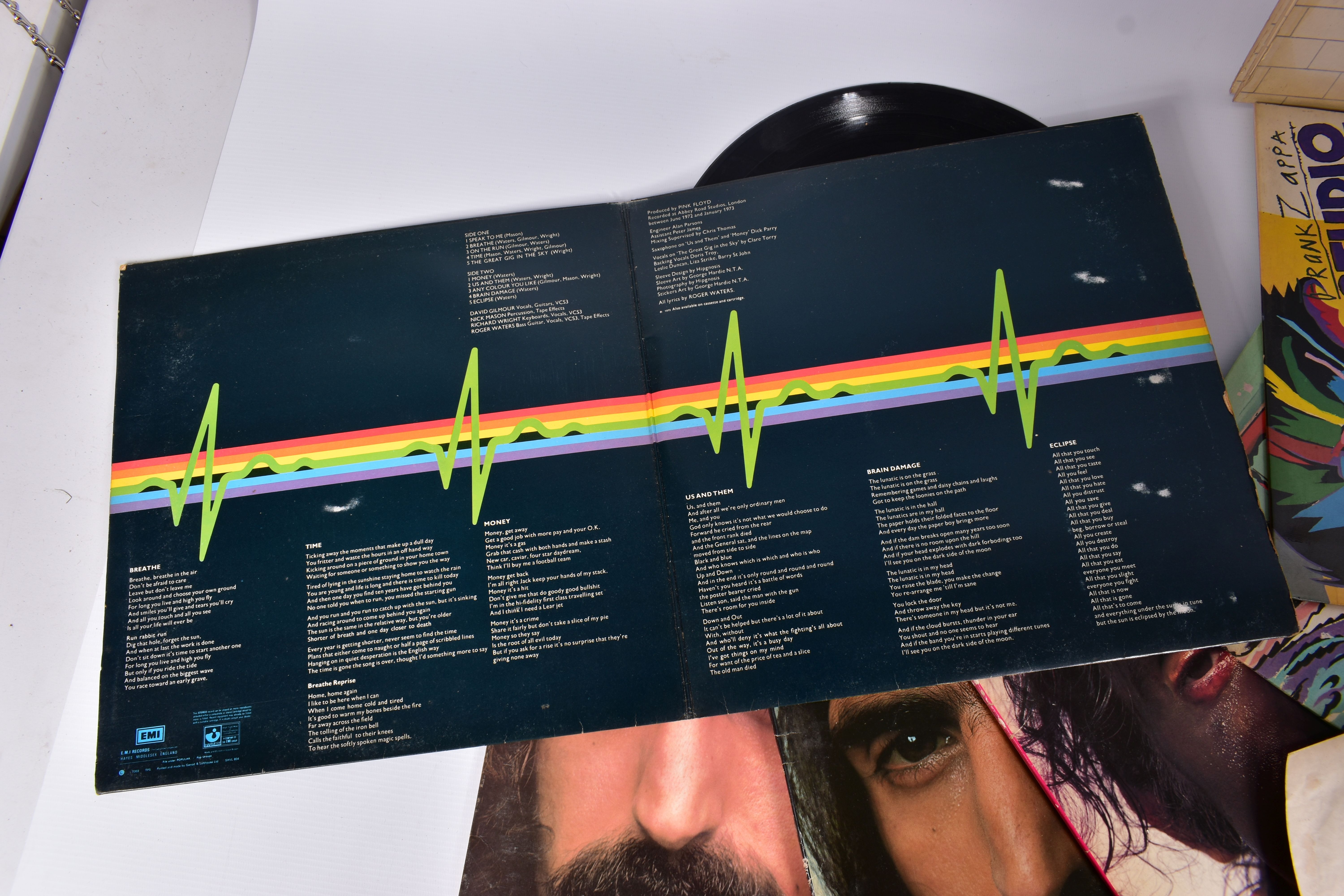 TEN LPs BY PINK FLOYD, LED ZEPPELIN AND FRANK ZAPPA, comprising of a first edition of Darkside of - Image 8 of 9
