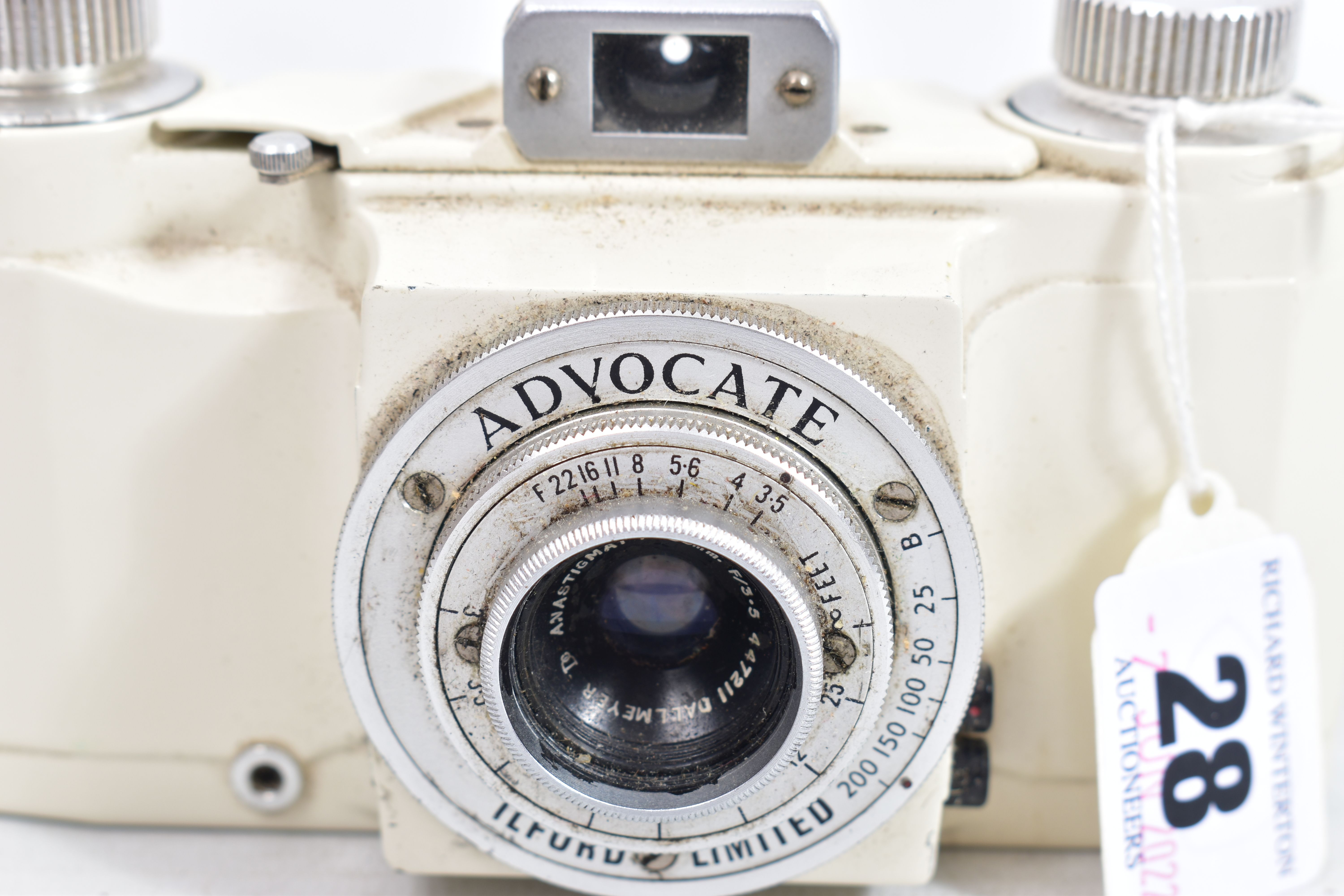 AN ILFORD ADVOCATE IN CREAM FINISH with a Dallmeyer lens ( some paint blooming on underside) - Image 2 of 5