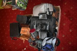 A QUANTITY OF CAMERA CASES AND BAGS