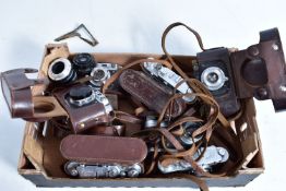 A COLLECTION OF ZORKI LEICA RANGEFINDER TYPE CAMERAS