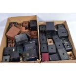 TWO TRAYS CONTAINING FORTY FIVE KODAK BOX BROWNIES models include Hawkeye, Beau Brownie No 2, Junior
