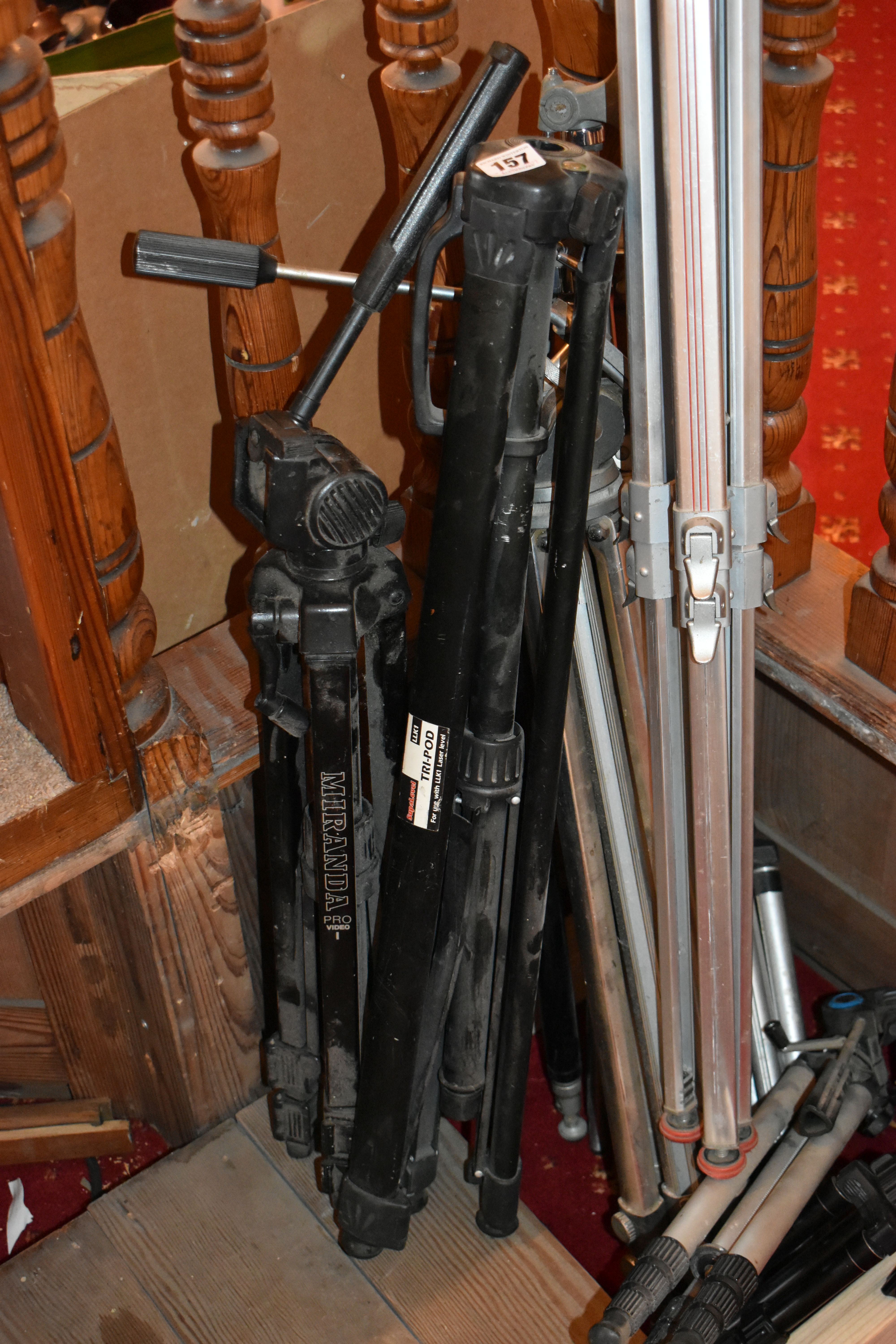 TEN CAMERA TRIPODS including Miranda, Slik etc - Image 2 of 3