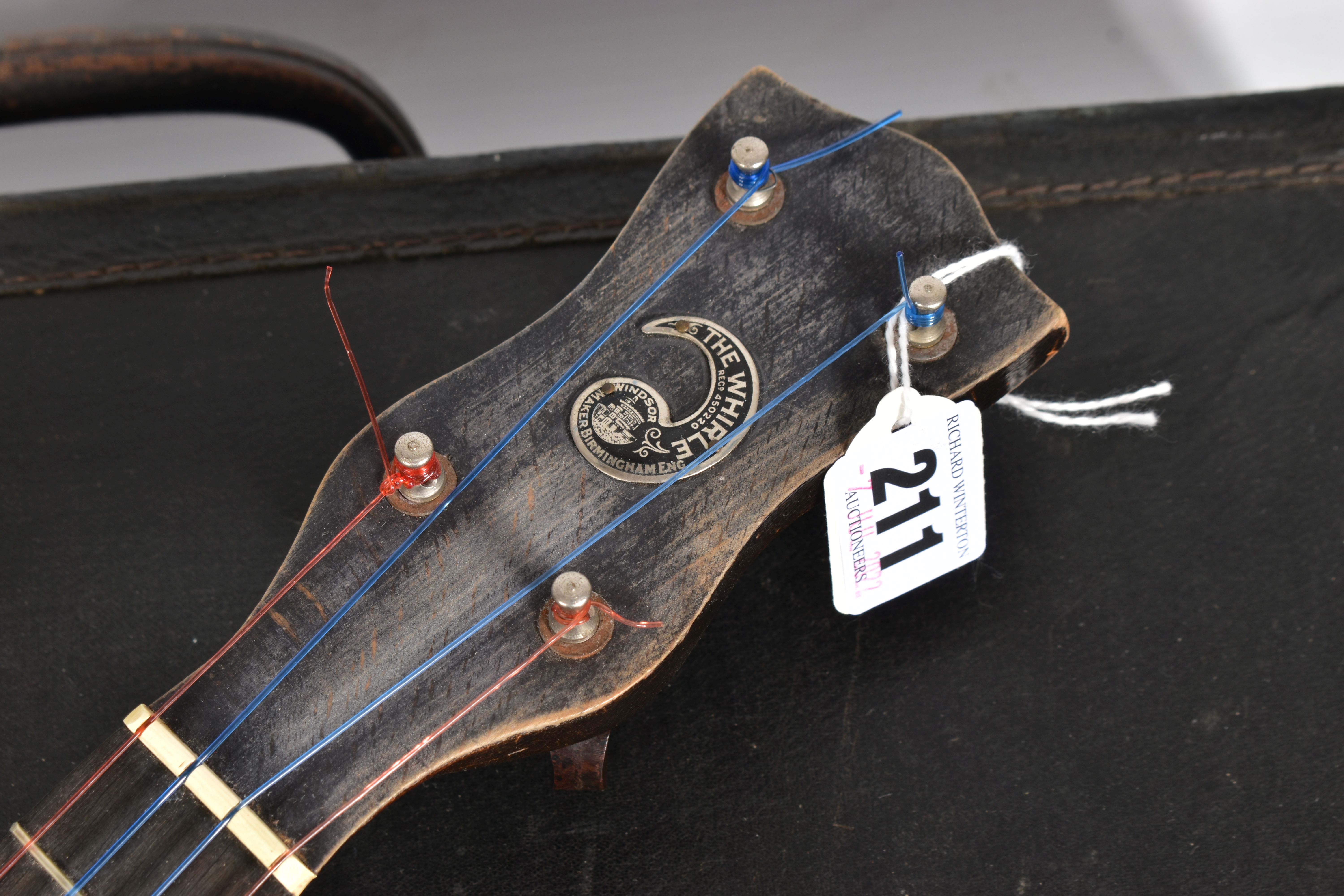 THE WHIRLE BY WINDSOR, BIRMINGHAM UKELELE BANJO 54cm long in fitted case - Image 4 of 6