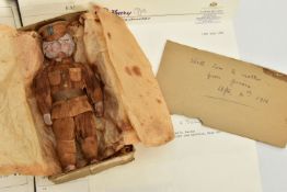 AN EARLY 20TH CENTURY WW1 CHOCOLATE SOLDIER, POSSIBLY BY PASCALLS, CIRCA 1916, the moulded figure