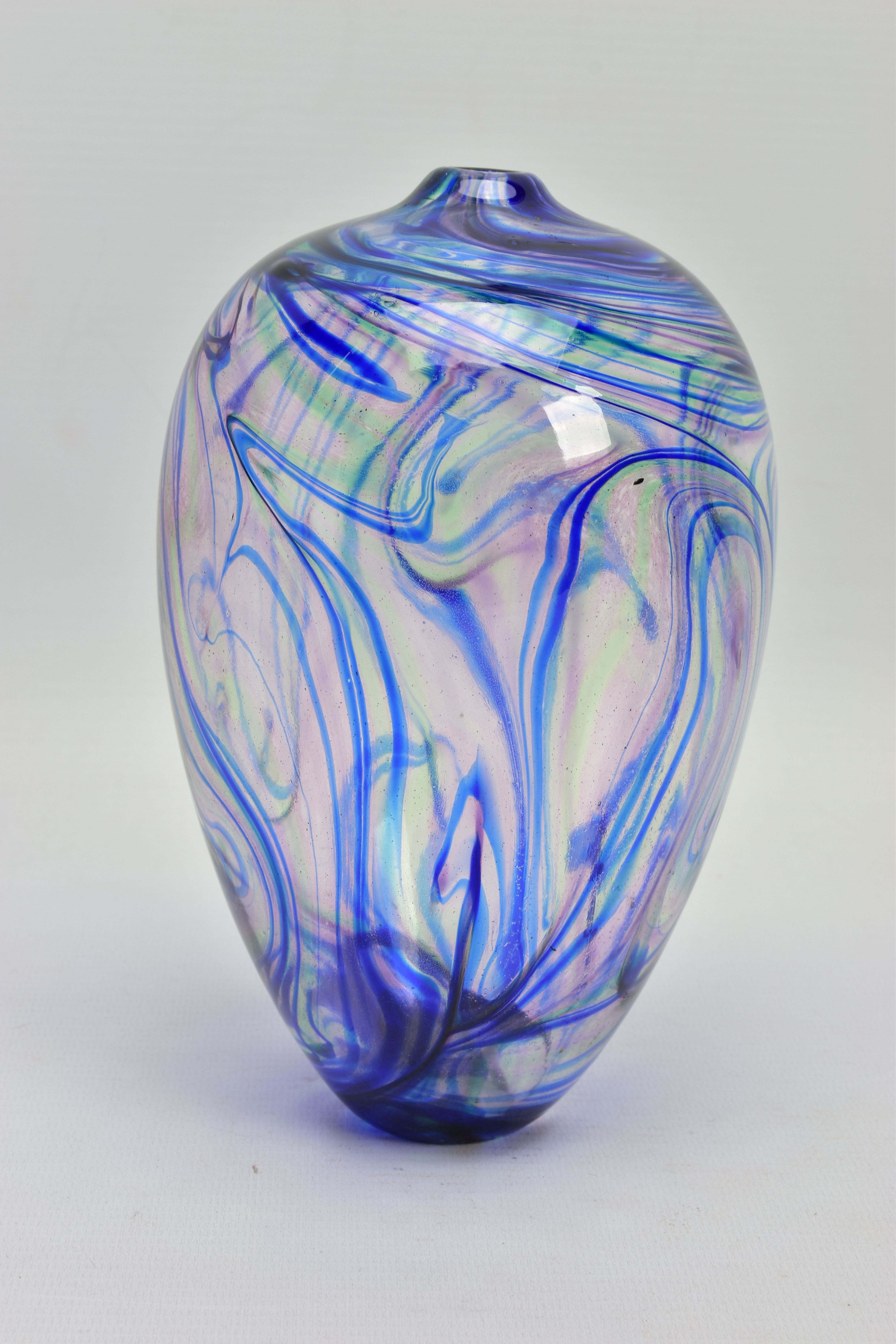 TWO PIECES OF LATE 20TH CENTURY STUDIO GLASS, comprising a Carin Von Drehle (American - Image 10 of 11
