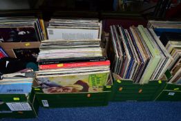 NINE BOXES OF RECORDS,LPS ,LP SETS, 78S AND SINGLES, to include approximately one hundred and eighty