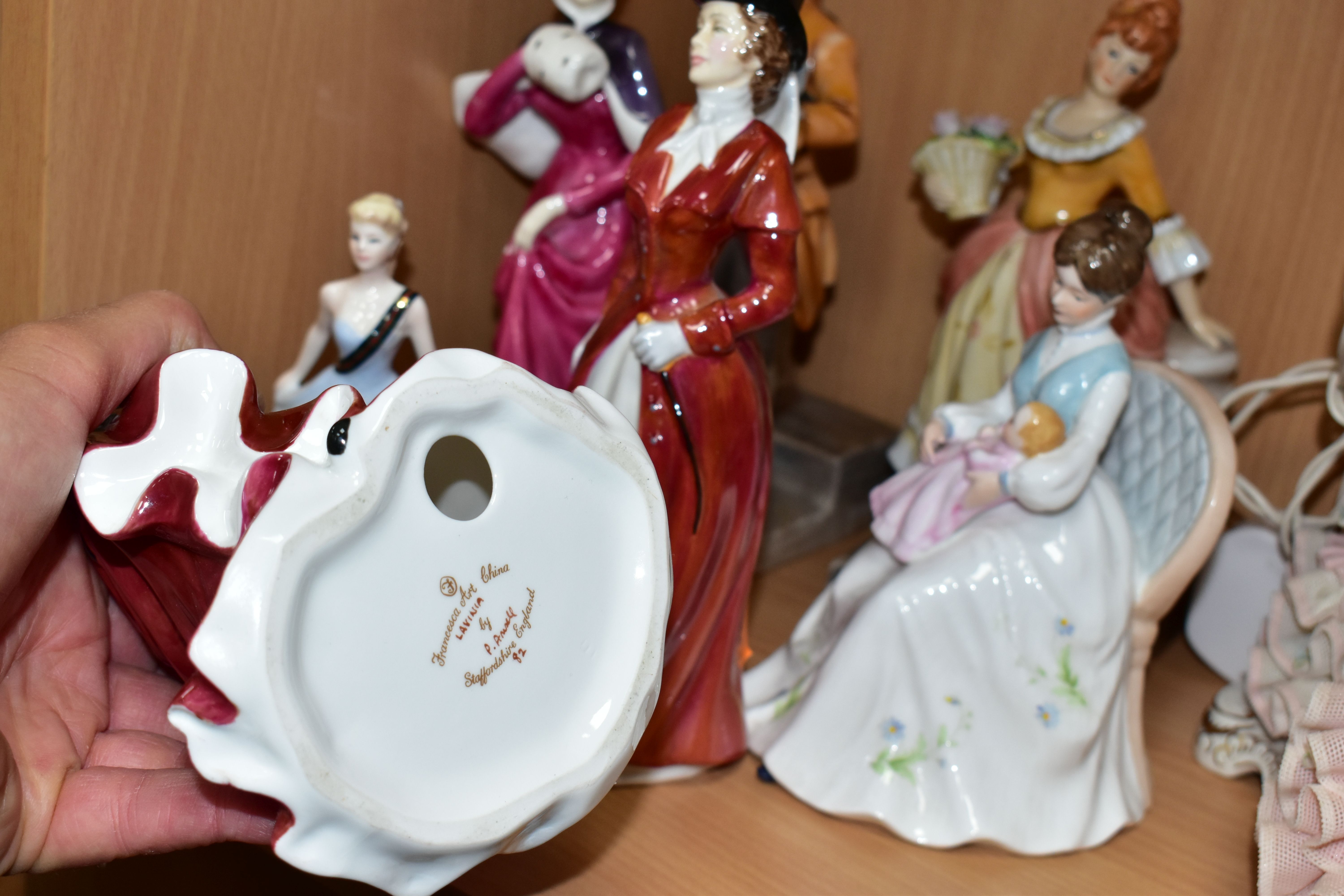 TEN ASSORTED CERAMIC LADY FIGURES, including three Francesca Art China ladies, 'Lavinia', ' - Bild 4 aus 4