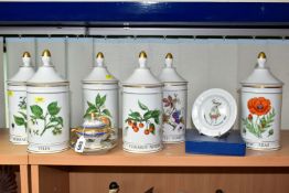A GROUP OF LIMOGES PORCELAIN, comprising a Limoges porcelain twin handled dish, cover and stand,