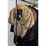 A GROUP OF VICTORIAN FUR STOLES, comprising one black (signs of wear around neck area), one brown,