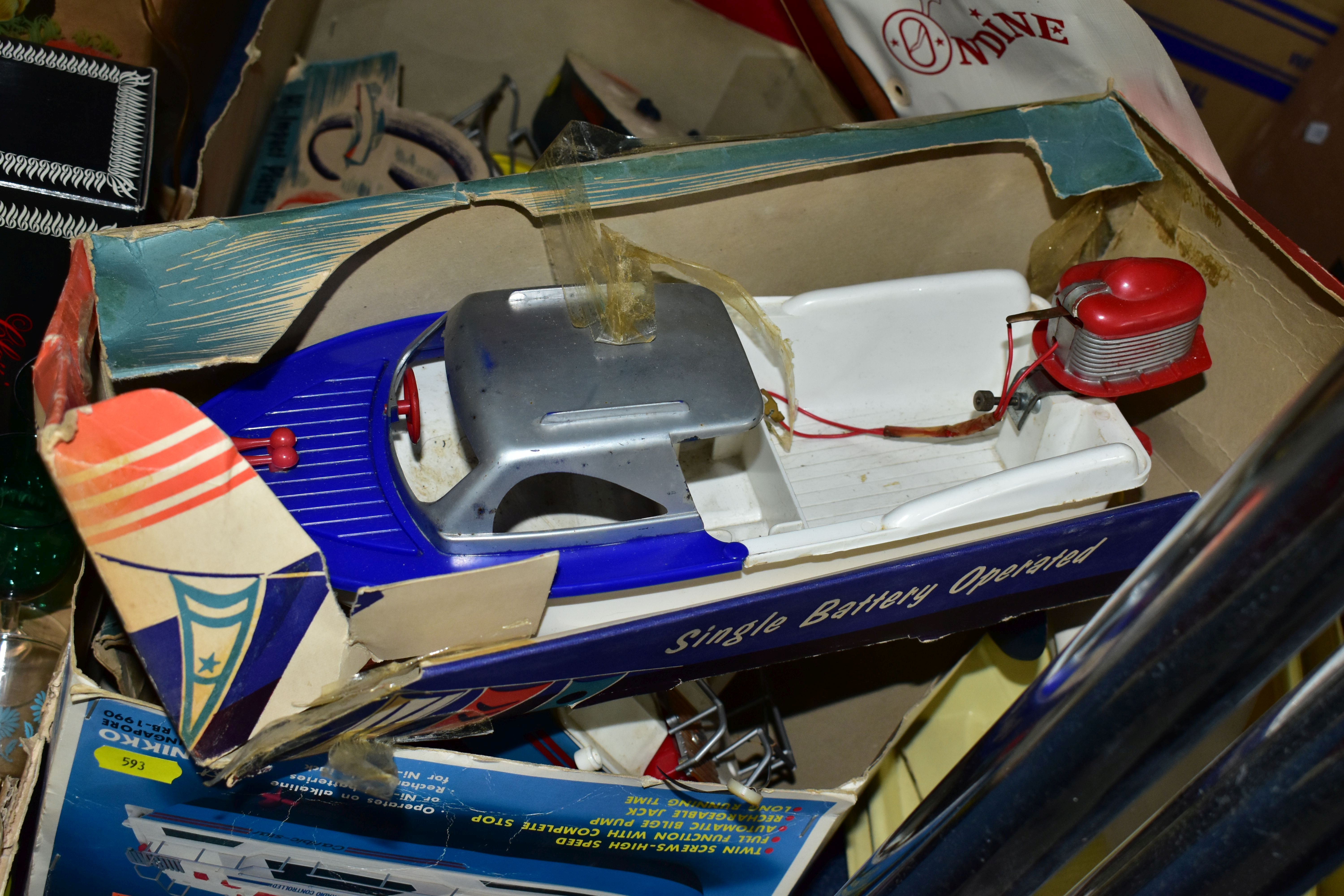 A COLLECTION OF FOUR CHILDRENS SAILING BOATS, comprising Nikko 'Carib-Star' remote control in - Image 4 of 4