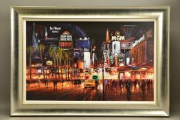 HENDERSON CISZ (BRAZIL 1960), 'Vegas Lights', a limited edition print of a Las Vegas skyline at