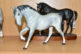 TWO BESWICK HORSE FIGURES/FIGURE GROUPS comprising Spirit of Freedom 2689 height 18cm, in a grey