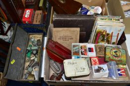 A COLLECTION OF EPHEMERA, consisting twelve complete sets of cigarette cards in albums ( Wills