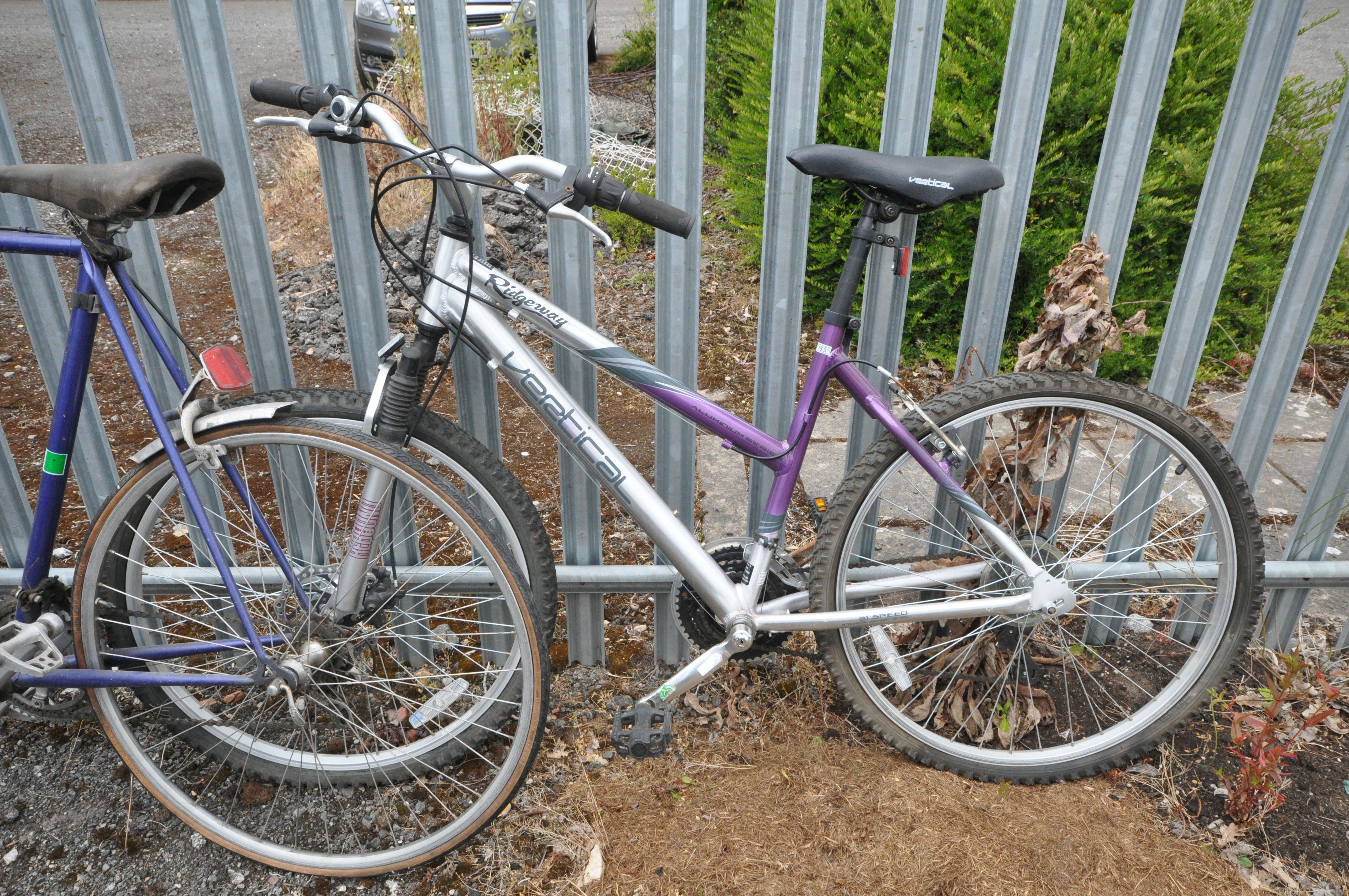 A CAMPAGNOLO PURPLE RACING BIKE, a Raleigh pink girls bike and a vertical ladies bike (3) - Image 4 of 4