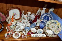 A GROUP OF CERAMICS, to include a Royal Worcester figurine of HM The Queen, produced 'in celebration