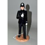 A ROYAL DOULTON FIGURINE 'POLICEMAN' HN4410, issued 2001 - 2003, black Royal Doulton Classics