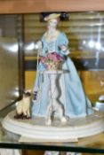 A COALPORT FOR COMPTON & WOODHOUSE LIMITED EDITION FIGURE 'THE ROSE ARRANGER', sculpted by Peter