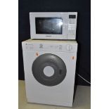 A INDESIT IS41V 4kg TUMBLE DRYER along with a Panasonic NN-E27JWM microwave (both PAT pass and