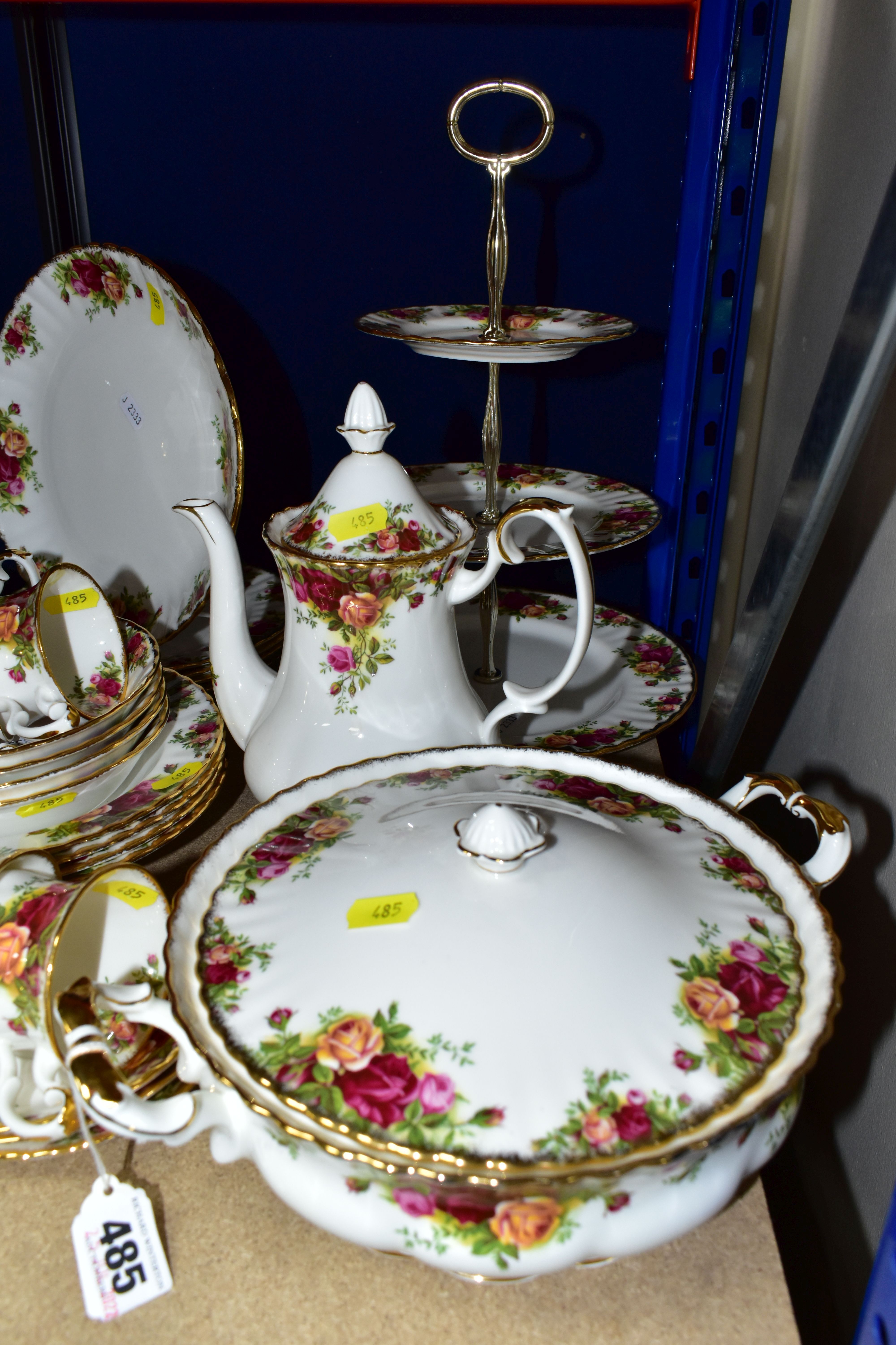 ROYAL ALBERT 'OLD COUNTRY ROSES' PATTERN PART DINNER SET/TEA SET, comprising six coffee cups - two - Image 2 of 4