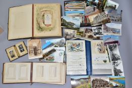 EPHEMERA, two boxes containing a small selection of early-mid 20th century postcards, subjects