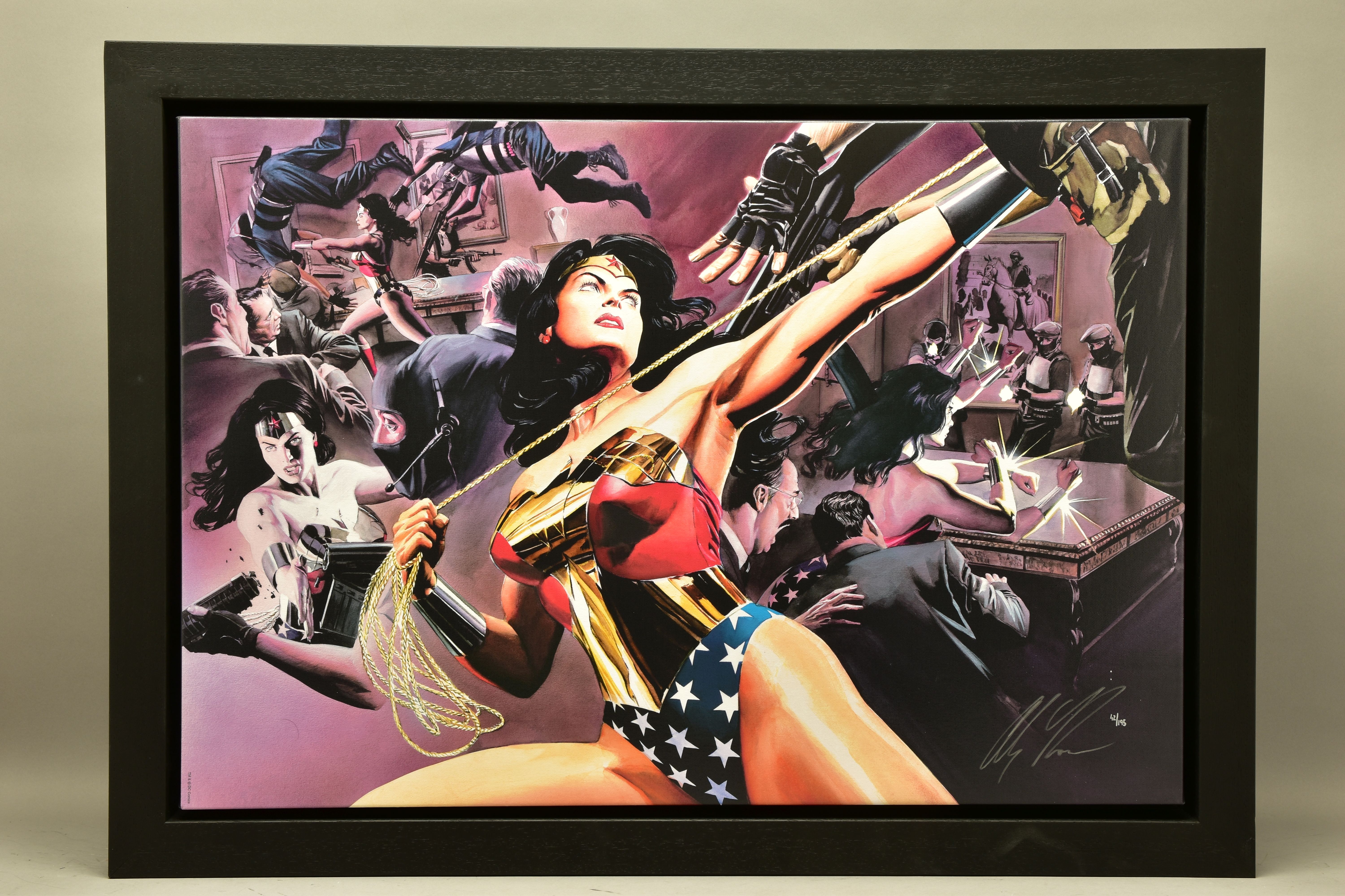 ALEX ROSS FOR DC COMICS, (AMERICAN CONTEMPORARY) 'WONDER WOMAN: DEFENDER OF TRUTH', a signed limited