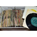 A TRAY CONTAINING APPROX ONE HUNDRED AND TWENTY SINGLES ( full list available on request) (1 box)