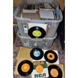 TWO BOXES OF RECORDS 45s, to include a collection of approximately five hundred 1960s and 1980s