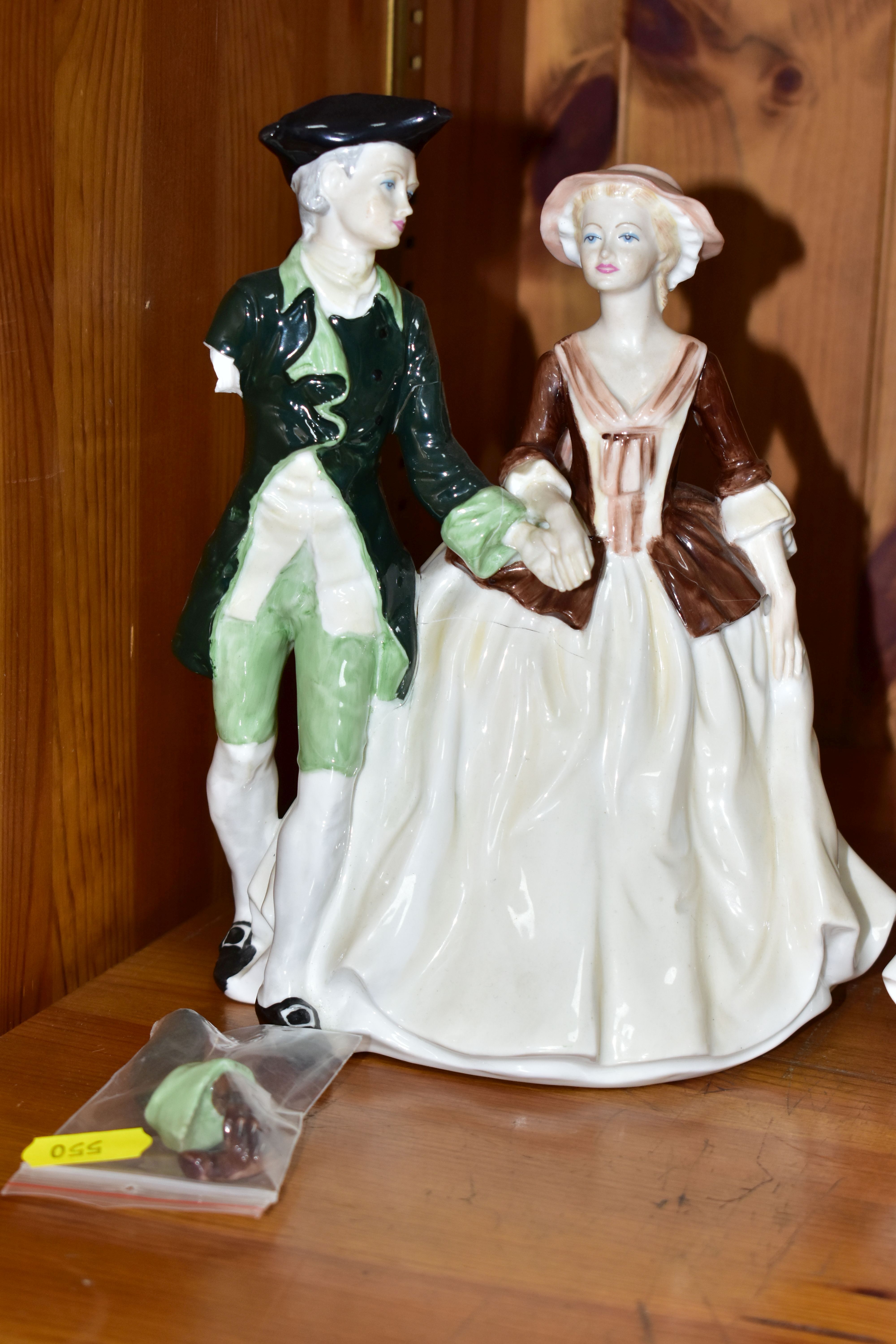 SIX COALPORT FIGURINES/FIGURE GROUP, comprising limited edition Lady Harriet 2857/12500, limited - Image 6 of 7